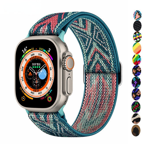 Scrunchie Strap for Apple watch band Elastic Nylon bracelet iWatch series 8 se 7 6 5 3 Ultra