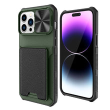 Load image into Gallery viewer, for Apple iPhone 14 Pro Max 14 Wallet Case with Card Holder &amp; Slide Camera Cover Full-Body Rugged Shockproof Protective Cover