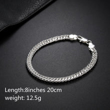 Load image into Gallery viewer, 925 Sterling Silver Exquisite 10mm Chain Men Women Chain Noble Wedding Bracelet Fashion Charm Wedding Birthday Gift