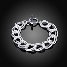 Load image into Gallery viewer, 925 Sterling Silver Exquisite 10mm Chain Men Women Chain Noble Wedding Bracelet Fashion Charm Wedding Birthday Gift