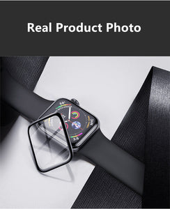 Screen Protector For Apple Watch series 7 8 Accessories Soft Glass 9D HD Full Film iWatch 6 5 3 se