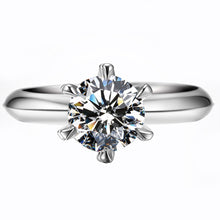 Load image into Gallery viewer, Luxury 925 Sterling Silver Real Moissanite Rings Wholesale