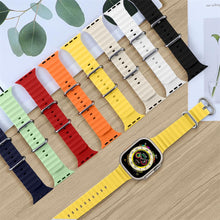 Load image into Gallery viewer, Ocean Strap for Apple Watch Ultra Band Silicone Bracelet iWatch Series 7 6 3 Se 8