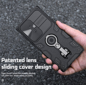 for Samsung Galaxy S23 Ultra Case 2023 NILLKIN CamShield Armor Pro Case with Camera Cover and Kickstand Shock Resistant