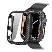 Load image into Gallery viewer, Cover For Apple Watch Case Carbon Fiber Bumper Protector iWatch Series 7 3 4 5 6 SE 8 Accessories