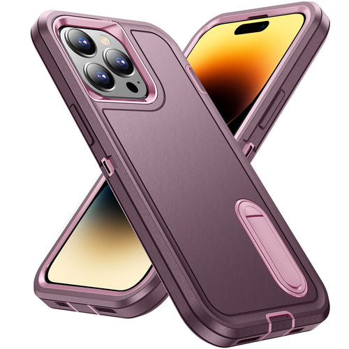 for Apple iPhone 14 Pro Max 14 Case with Kickstand,[3 Layers Protection] [Military Grade Shockproof] Heavy Duty Protective Case