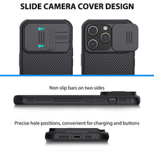 Load image into Gallery viewer, for Apple iPhone 14 Pro Max Phone Case,NILLKIN Camera Protection Slide Protect Cover Lens Protection Case for iPhone 14 Max